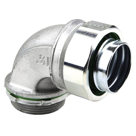 Dottie Conduit Fitting Connector, 3/4 in, Threaded, Steel, Zinc Plated SL9075